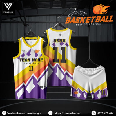 Đồng Phục Bóng Rổ Tím Vàng Nổi Bật – Phiên Bản G2025-96