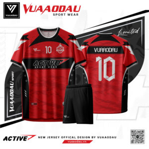 Áo Bóng Đá Active 1 - Màu Đỏ Nổi Bật