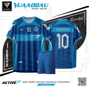 Áo Bóng Đá Active 1 Màu Xanh Dương Năng Động