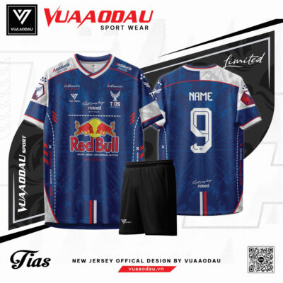 Áo Bóng Đá Tias Xanh Navy Red Bull – Mạnh Mẽ & Chuyên Nghiệp