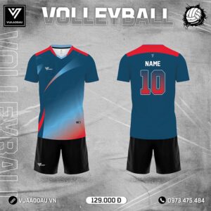 Áo Bóng Chuyền Xanh Navy Nhạt – Thiết Kế Đầy Năng Động và Mạnh Mẽ