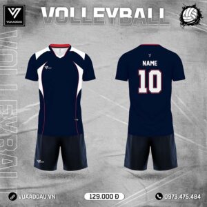 Áo Bóng Chuyền Xanh Navy VUA 2024 – Năng Động & Chuyên Nghiệp