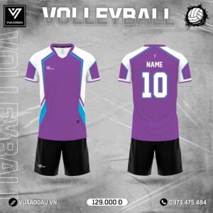 Áo Bóng Chuyền Màu Tím Năng Động - Mã 52