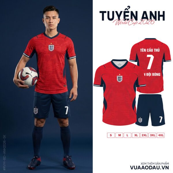 Áo Đội Tuyển World Cup 2026 Mẫu Đỏ Năng Động