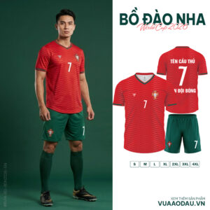 Áo Bồ Đào Nha Sân Nhà World Cup 2026 - Đỏ Năng Lượng