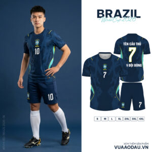 Áo Đội Tuyển Brazil World Cup 2026 Xanh Đậm – Sức Mạnh & Đẳng Cấp Nam Tính