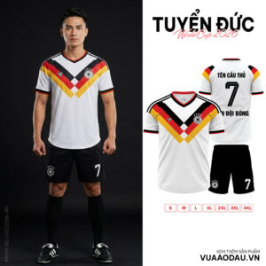 Áo Đội Tuyển Đức World Cup 2026 - Trắng Tinh Khôi Kết Hợp Màu Cờ Đội Tuyển