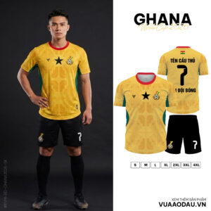 Áo Đấu Ghana World Cup 2026 Màu Vàng – Năng Động, Tự Hào Dân Tộc