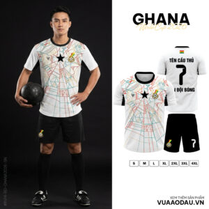 Áo Đội Tuyển Ghana World Cup 2026 Sân Nhà Màu Trắng Độc Đáo