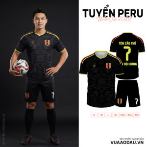 Áo Đội Tuyển Peru World Cup 2026 - Đen Vàng Điểm Nhấn Văn Hóa