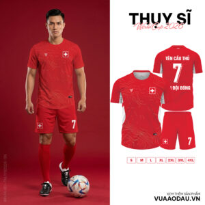 Áo Đội Tuyển Thụy Sĩ World Cup 2026 Sân Nhà Màu Đỏ - Đam Mê & Sức Mạnh