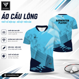 Áo Cầu Lông Nam Xanh Dương VAD-12 – Đột Phá Phong Cách Thể Thao