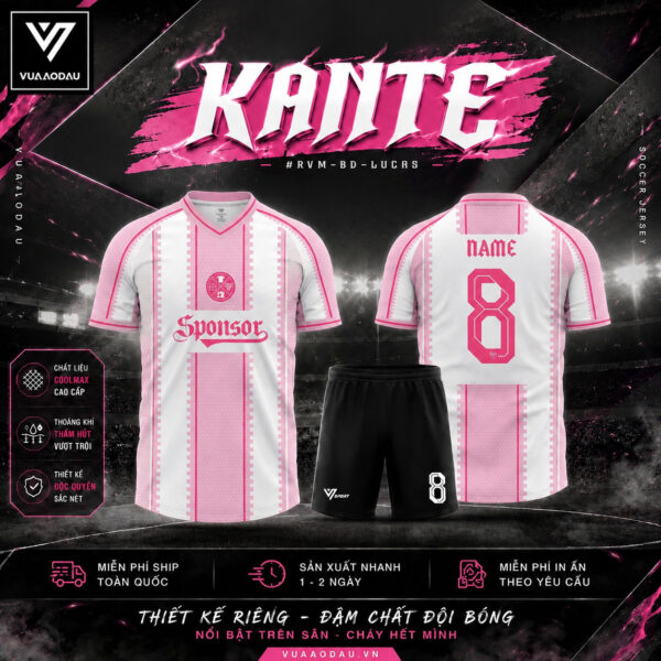 Áo Bóng Đá Không Logo KANTE (6 Màu)