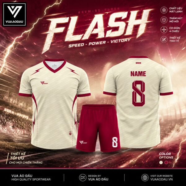 Áo Bóng Đá Không Logo FLASH (4 Màu)