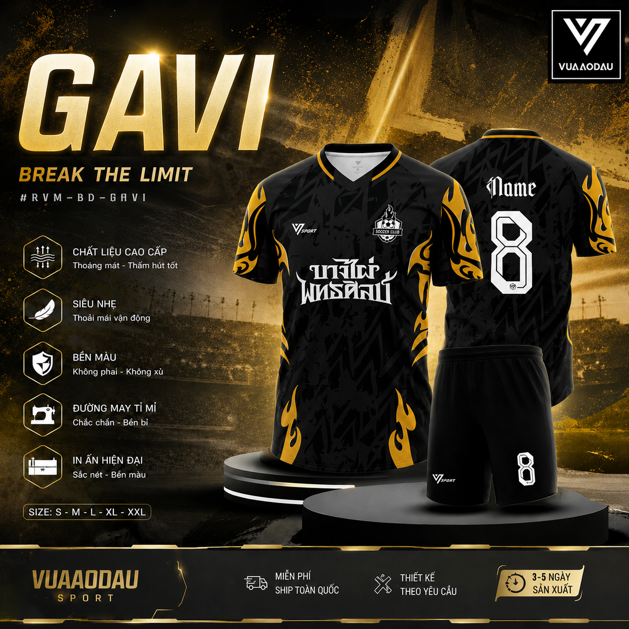 Áo Bóng Đá Không Logo GAVI (9 Màu) - Ảnh 10