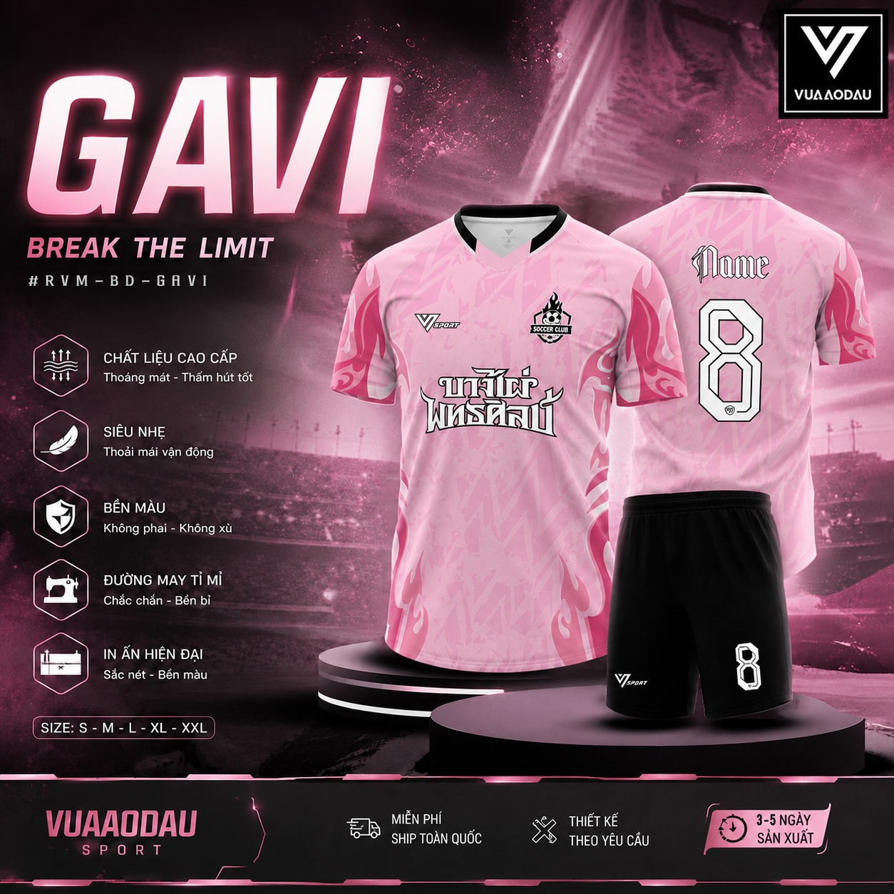 Áo Bóng Đá Không Logo GAVI (9 Màu) - Ảnh 8