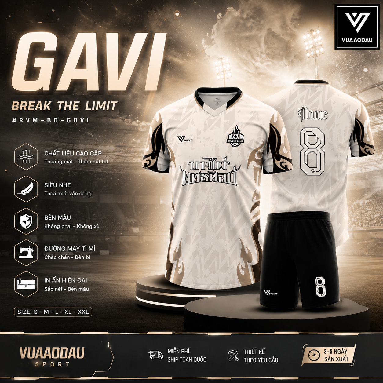 Áo Bóng Đá Không Logo GAVI (9 Màu) - Ảnh 7