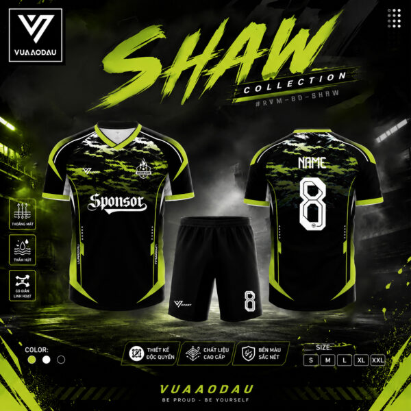 Áo Bóng Đá Không Logo SHAW (7 Màu)