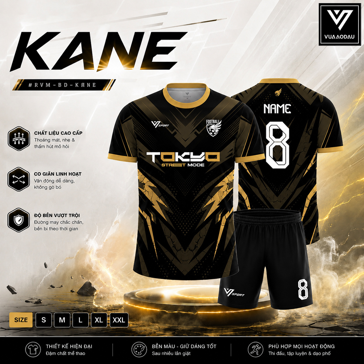 Áo Bóng Đá Không Logo KANE (9 Màu) - Ảnh 9